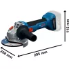 18V Professional Set, GBH 18V-22 + GSR 18V-65 + GWS 18V-8 Professional, Tool Set Blue, 2x Li-Ion Battery 5,0Ah, in 3 L-BOXXen