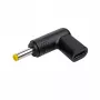 Cable gender changer Akyga AK-ND-C04 USB-C to 4.0 x 1.7 mm Black