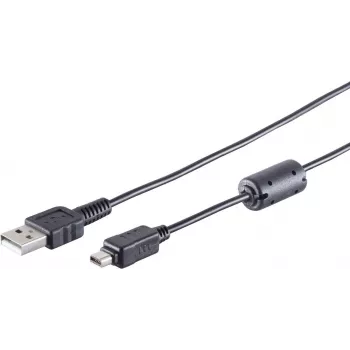 USB 2.0 A to Mini 2.0 12‑pin Cable ShiverPeaks 1.5 m (model 77372)