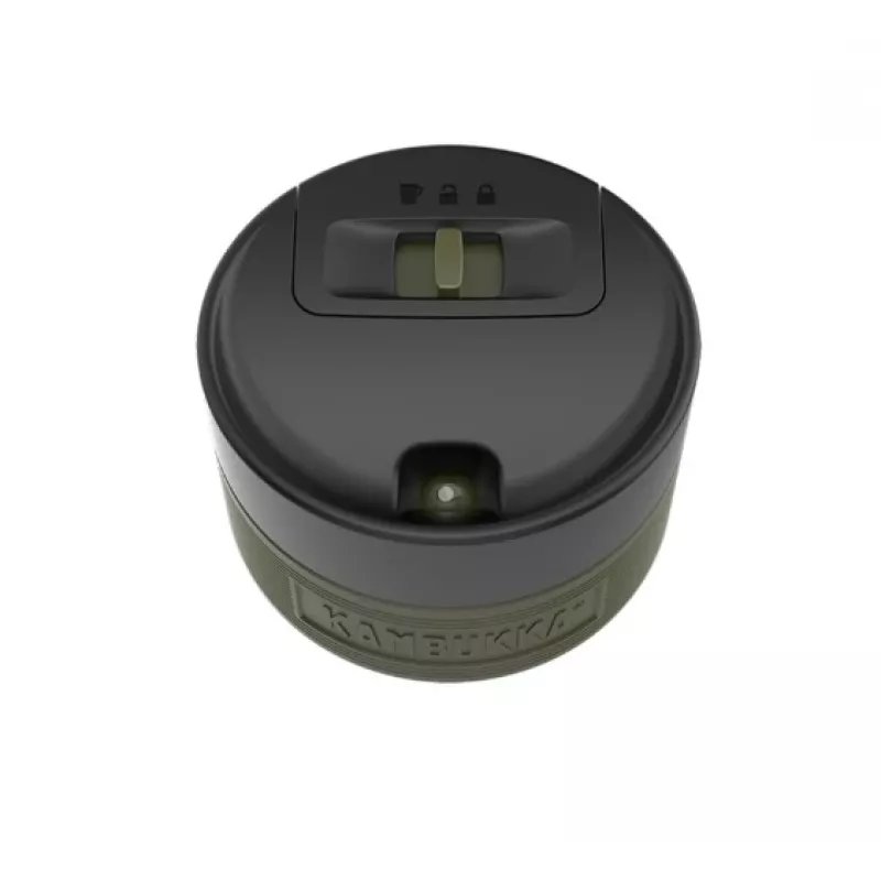 Thermal mug Kambukka Etna Grip 500 ml, stainless steel vacuum, spill‑proof, green, 7.1 cm diameter