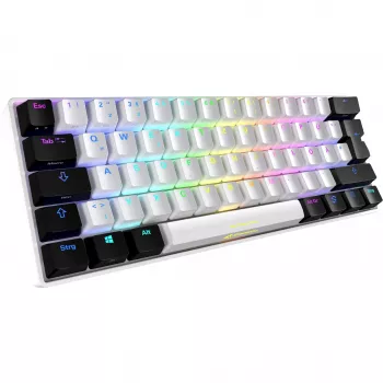 Sharkoon SGK50 S4 Keyboard Gaming USB QWERTZ German White RGB LED