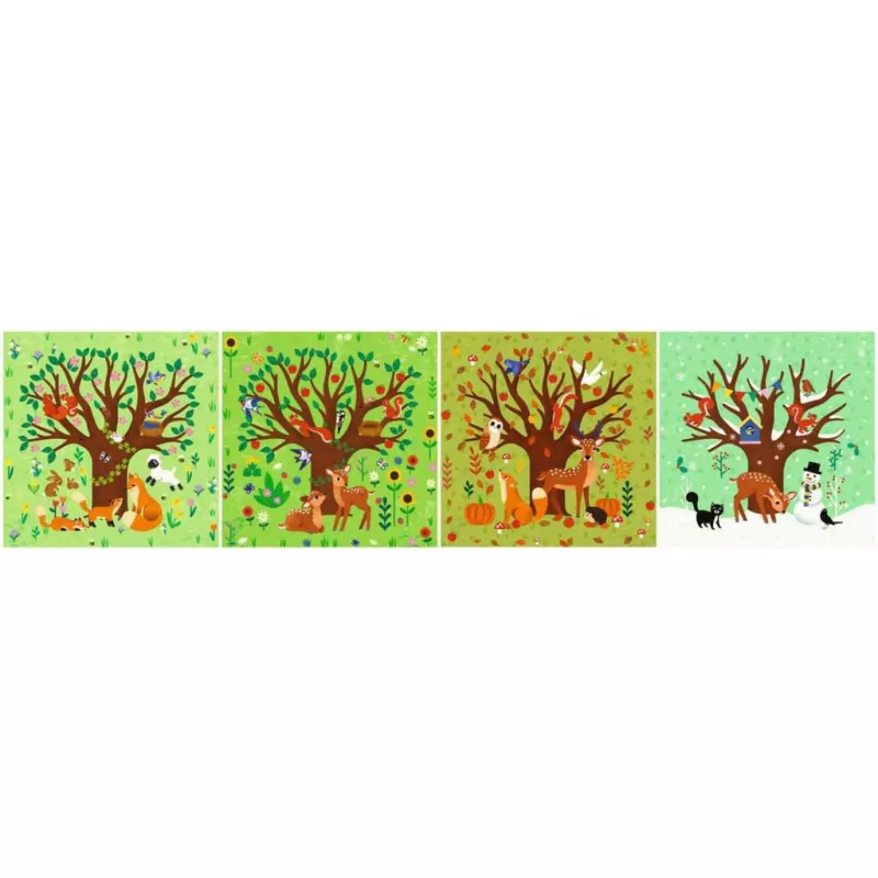 Puzzle UP - Vier Jahreszeiten (12, 16, 20 and 24 Pieces)