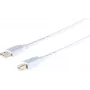 USB 2.0 A–B cable ShiverPeaks 1.0 m, High Speed, gold-plated contacts, white