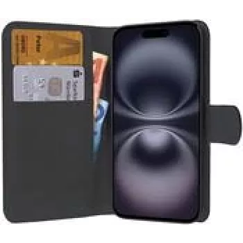 PEDEA Book Cover Classic for Apple iPhone 16 Plus -black (50160990)
