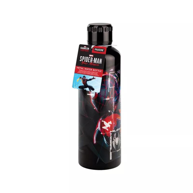 Paladone Spiderman Miles Morales Metal Water Bottle