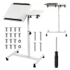 Maclean mobile desk/laptop stand, white, height adjustment 59-89cm, max. 30kg , MC-121 W