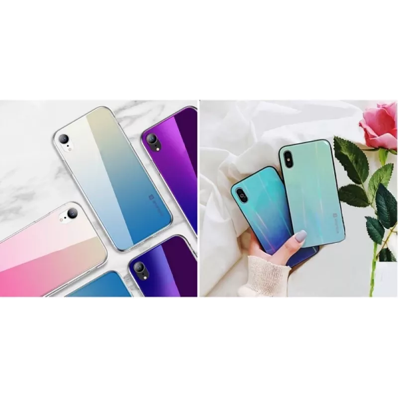Protective phone case Evelatus for Samsung A20 — Gradient Glass 3, Under Water design