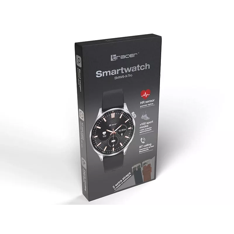 Smartwatch Tracer SMW9 X-TRO 1.52 Black