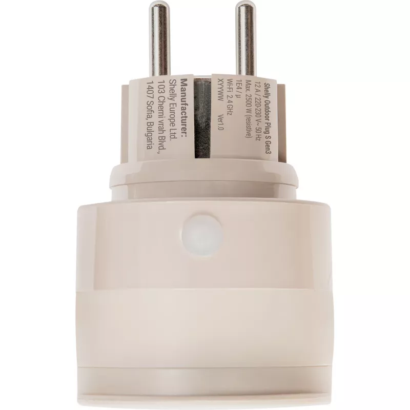 Shelly Outdoor Plug S Gen3 smart plug Mocha