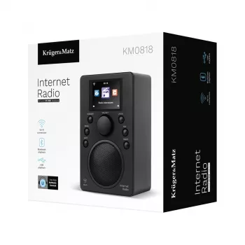 Internet radio Kruger & Matz KM0818.1 with Wi‑Fi, Bluetooth, USB and alarm clock
