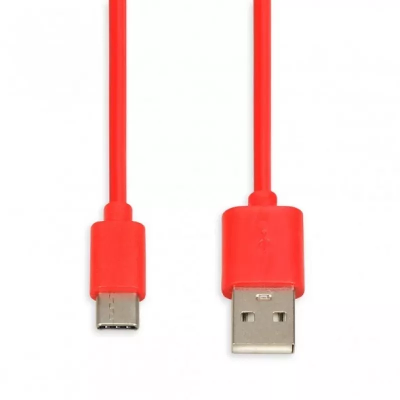 USB cable IBOX IKUMTCR 1 m, USB A to USB‑C, USB 2.0, red