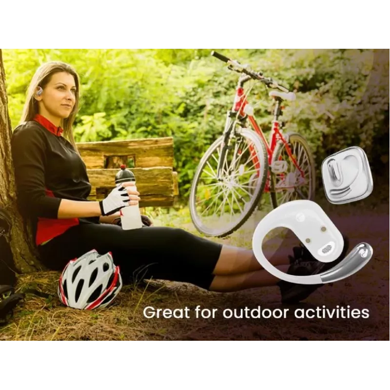 Wired headphones GEMBIRD OWS-01-W, white, adjustable headband, comfortable ear pads