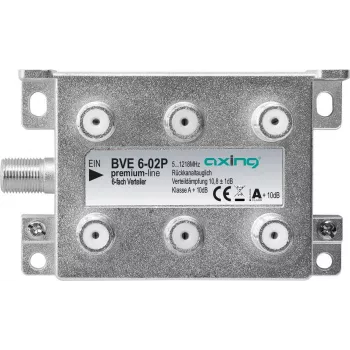 Axing BVE 6-02P - Kabelsplitter - 5 - 1218 MHz - Grey - A - 10,8 dB - F (BVE602P)