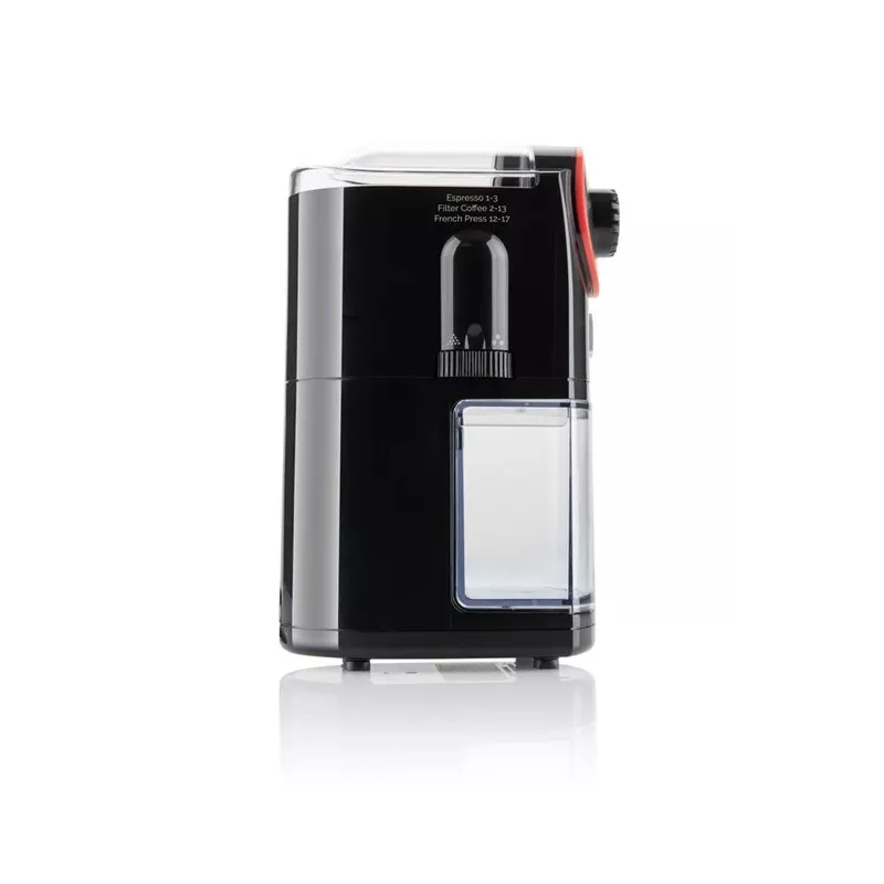 Coffee grinder ETA Perfetto ETA006890000 — 100 W motor, 200 g bean container, up to 14 cups, lid safety switch, black