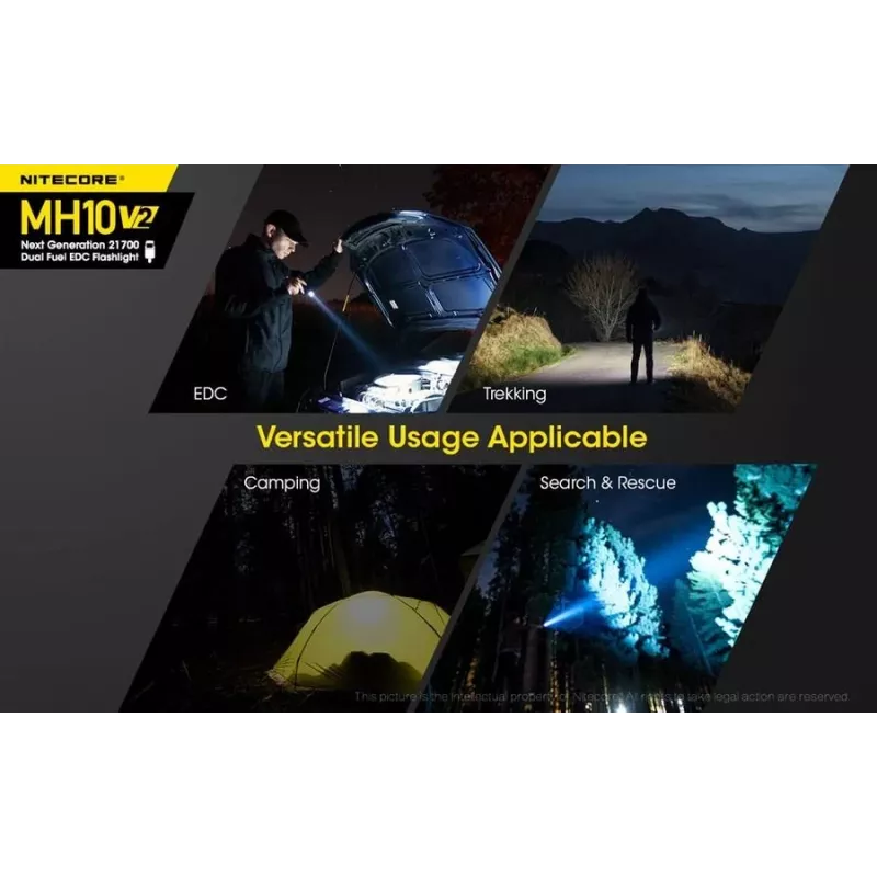 Hand flashlight Nitecore MH10 V2 Black