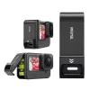 Battery lid Telesin for GoPro 12/11/10/9 — waterproof replacement cover with easy access