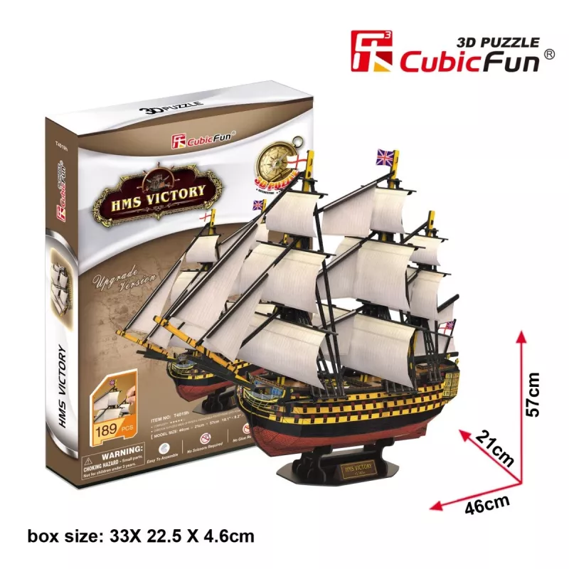 3D puzzle CubicFun HMS Victory