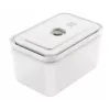 Vacuum sealer box ZWILLING 36807-007-0, plastic rectangular food container, 1.1 l & 2.3 l, airtight lockable lid, detachable, translucent white
