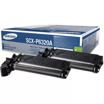 Samsung SCX-P6320A 2-pack Black Toner Cartridges, 16000 pages, Black, 2 pc(s)