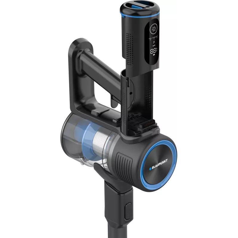 Blaupunkt VCH801 cordless stick vacuum, 25.2 V, 300 W brushless, 0.5 L bagless cyclonic, HEPA, LED, Black