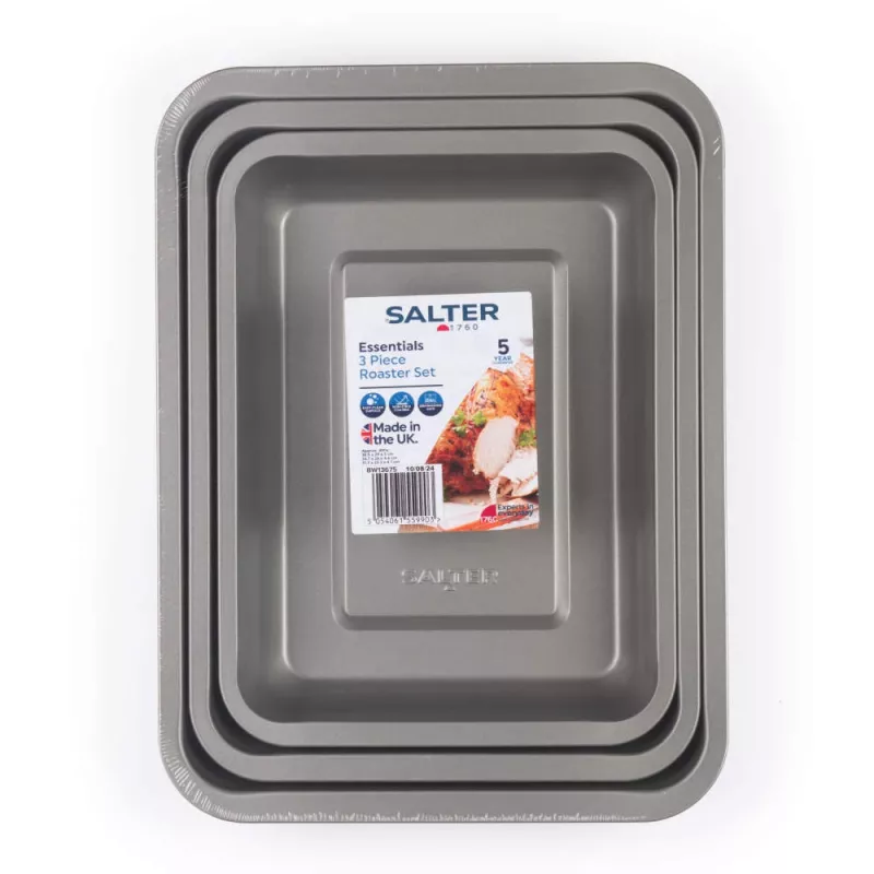 Roasting Tray Set Salter BW13675 3-piece non-stick oven-safe