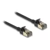 Network Cable DeLOCK RJ45 Cat.8.1 F/FTP Slim Pro 5m Black