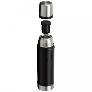 Thermos bottle STANLEY The Legendary Classic 0.6 L, black, vacuum-insulated flask