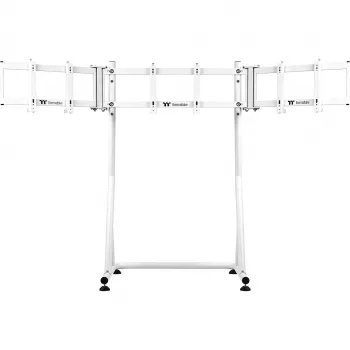 Triple Monitor Stand Snow, for Racing Simulator Cockpit GR500, Monitor Mount White, for monitors 32 - 55