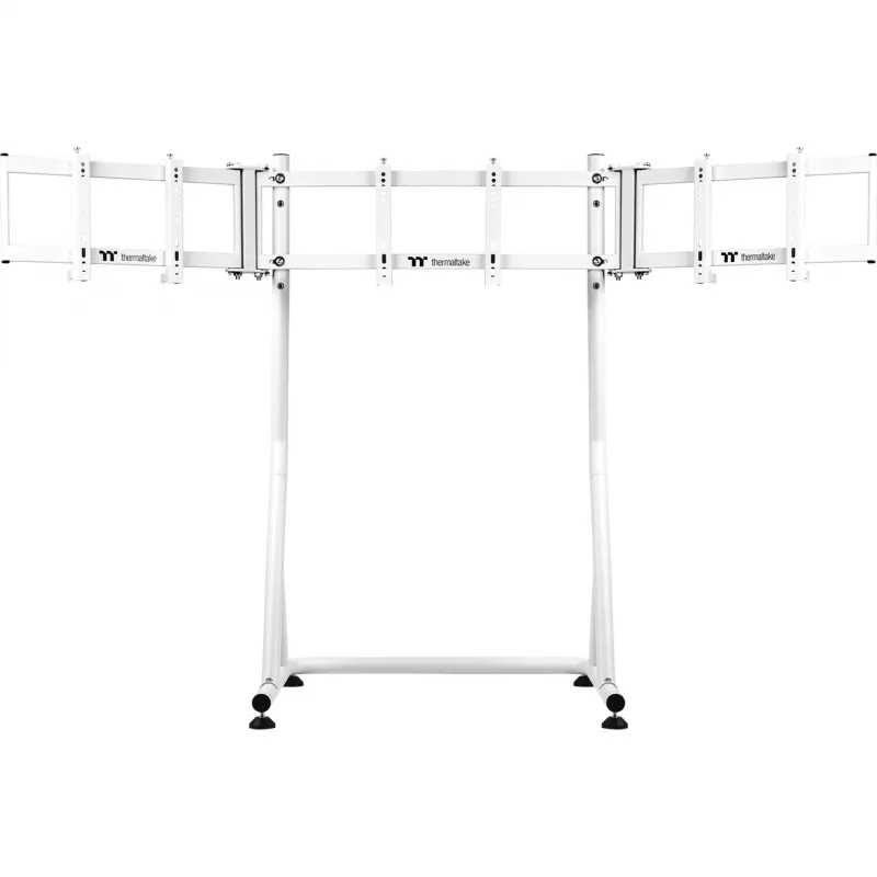Triple Monitor Stand Snow, for Racing Simulator Cockpit GR500, Monitor Mount White, for monitors 32 - 55