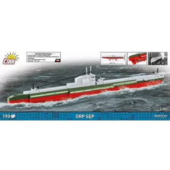 Plastic Model Kit Cobi Polish Submarine ORP Sep 1:300 Scale (COBI-4856)