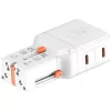 Travel charger World 65W USB-C + USB-A white