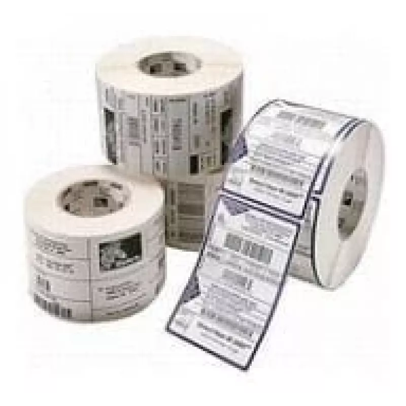 Self-adhesive printer label Zebra PolyE 3100T — polyethylene, 7.6 cm × 2.5 cm, white, 5180 labels per roll