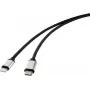 Renkforce USB Handy Connection Cable [1x USB-C™ Plug - 1x Apple Lightning-Plug] 2.00 m Black (RF-4353448)
