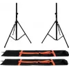 Speaker stand set Omnitronic BS-2 EU 2x with carry bags – pair of tripod stands for PA speakers