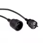 Power extension cable LOGON PSPC02 — 2 m cable, 1 AC outlet, black