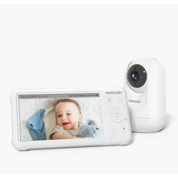 Babyphone Momcozy BM007-WH12BA-A White 11.5h Battery Life 5000mAh
