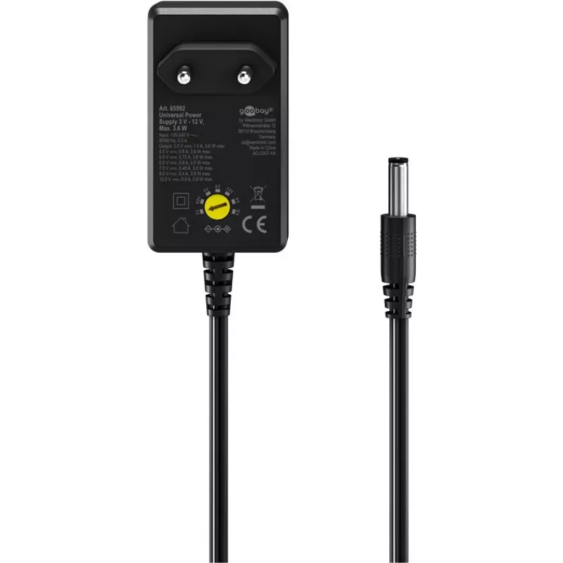 Goobay 65592 Power Adapter Black