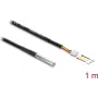 Sensor/actuator cable DELOCK 91386, 1 m, male connector, black