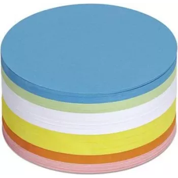 Maul Moderation Cards 6394499 Circle Ø 9,5 cm White, Yellow, Orange, Red, Green, Blue, 250St (6394499)