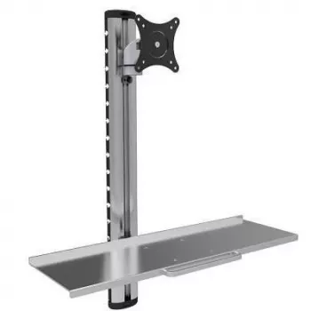 Techly ICA-PLW 01 monitor mount / stand 68.6 cm (27 inch) Wall Silver
