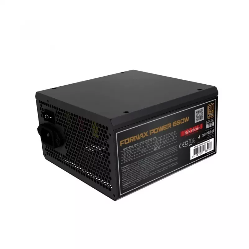 Power supply unit 650W active PFC 12 cm fan 80+Bronze industrial