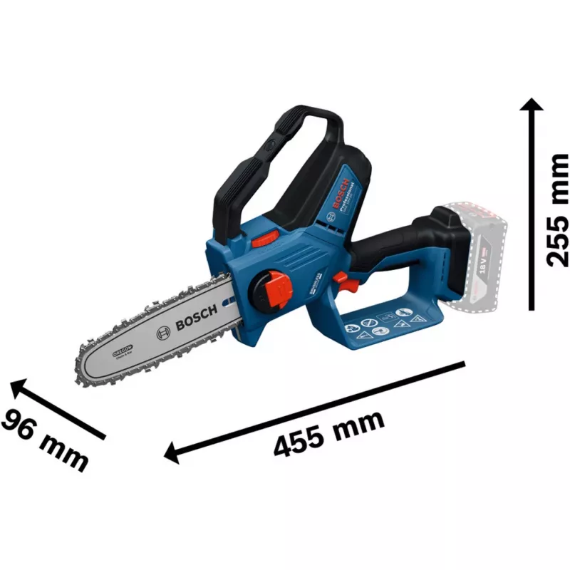 Battery-Pruning Saw GKE 18V-20 Prodessional solo, 18Volt, Chainsaw Blue, without Battery and Charger