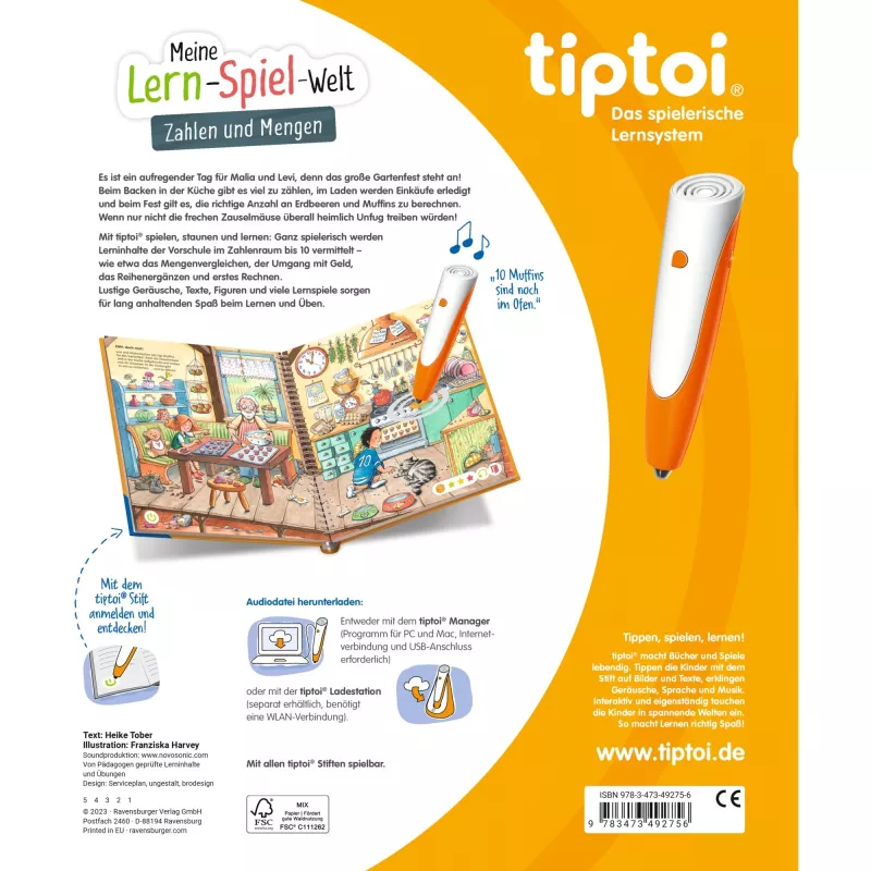 tiptoi Meine Lern-Spiel-Welt: Zahlen and Mengen, Learning Book
