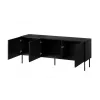 RTV cabinet SIENA 150.5x40x60 black matt