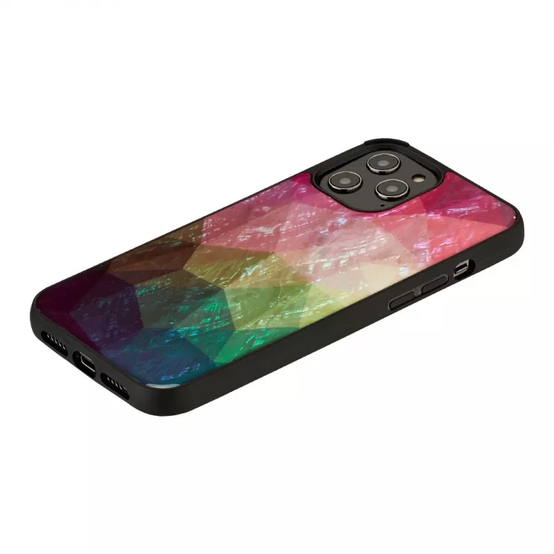 iKins protective case for Apple iPhone 12 Pro Max — water flower design, black