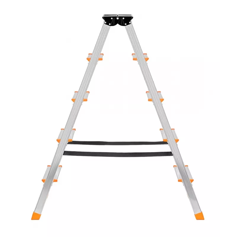 Folding ladder Krause 120410, aluminium, 6 steps, width 480 mm, max height 105 cm