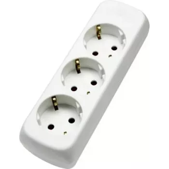 Power strip AS Schwabe 11731 — white, 1 piece