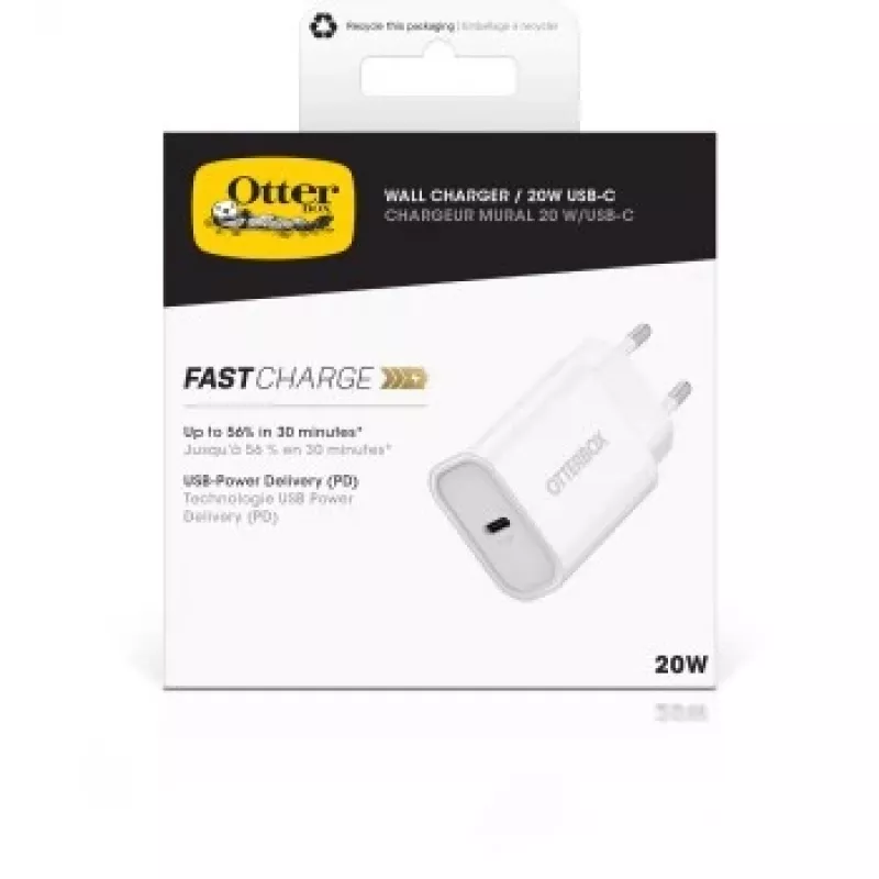 Wall charger OTTERBOX 78-81340 20W USB‑C (USB‑PD) White