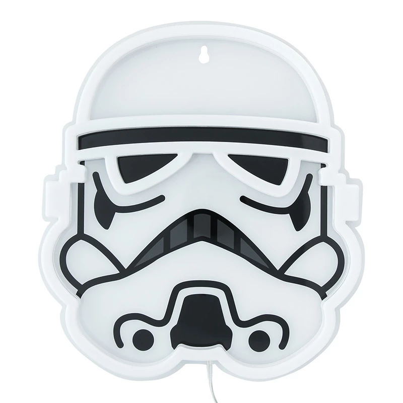 Wall-mountable LED neon light Paladone Stormtrooper model PP14595SWVN, decorative Star Wars lighting