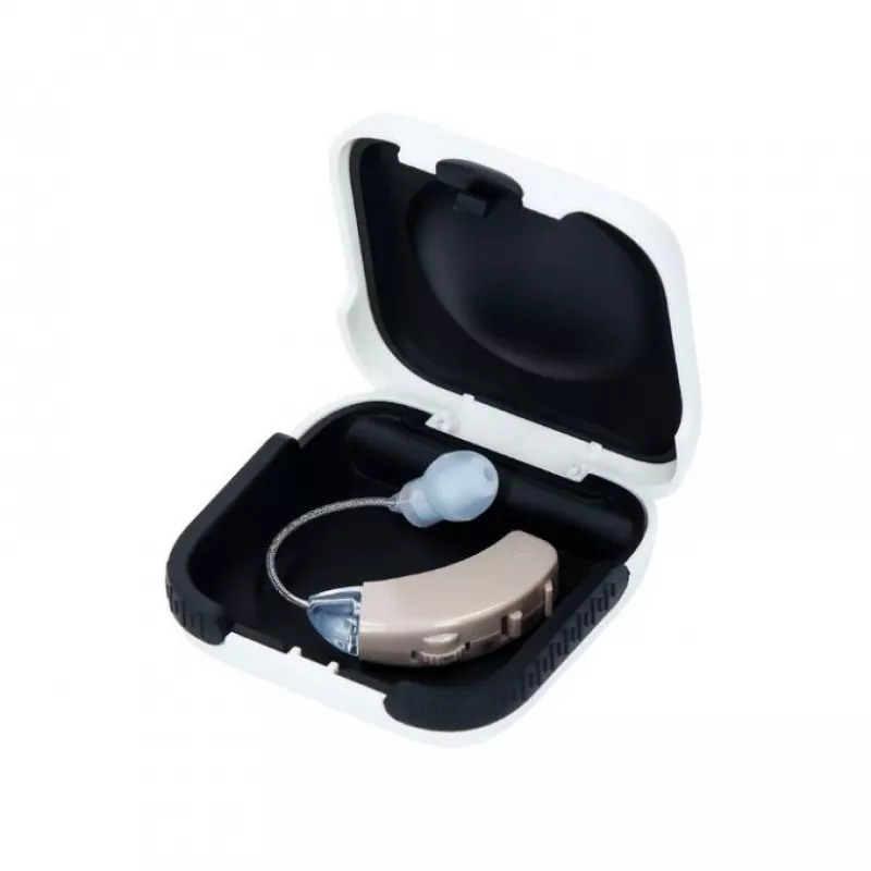 Haxe in-ear hearing amplifier JH-125, rechargeable, beige, 4 volume levels, 45 dB gain